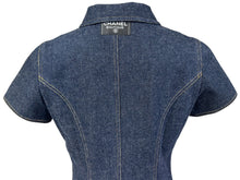 Load image into Gallery viewer, CHANEL シャネル デニムワンピース フランス製 サイズ38 ひざ丈 極美品 中古 65952