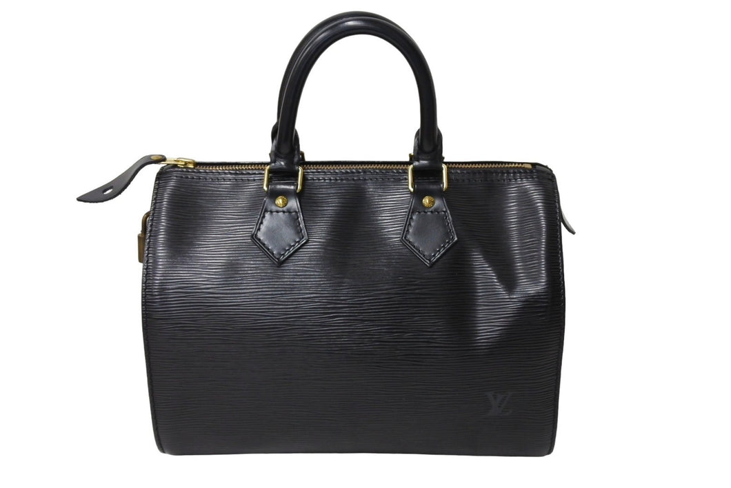 LOUIS VUITTON ルイヴィトン ハンドバッグ エピレザー スピーディ25 M59032 ブラック 美品 中古 65961