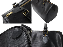画像をギャラリービューアに読み込む, LOUIS VUITTON ルイヴィトン ハンドバッグ エピレザー スピーディ25 M59032 ブラック 美品 中古 65961