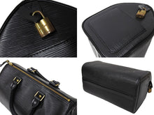 画像をギャラリービューアに読み込む, LOUIS VUITTON ルイヴィトン ハンドバッグ エピレザー スピーディ25 M59032 ブラック 美品 中古 65961