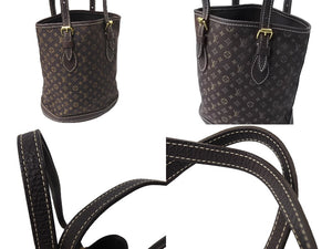 LouisVuitton ルイヴィトン バケットPM ショルダーバッグ モノグラム ミニラン M95226 FL1006 ブラウン ゴールド 美品 中古 65969