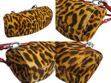 Load image into Gallery viewer, 極美品 Christian Dior クリスチャンディオール ハンドバッグ 03BM-0084 ハラコ アニマル レオパード 中古 65973