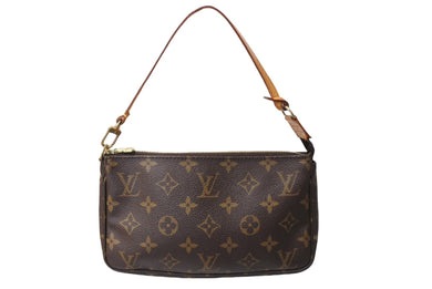 LOUIS VUITTON ルイヴィトン ポシェット アクセソワール アクセサリーポーチ M51980 モノグラム PVC レザー 美品 中古 65980