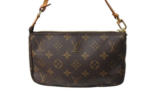 LOUIS VUITTON ルイヴィトン ポシェット アクセソワール アクセサリーポーチ M51980 モノグラム PVC レザー 美品 中古 65980