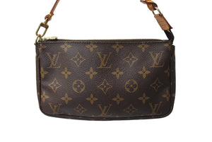 LOUIS VUITTON ルイヴィトン ポシェット アクセソワール アクセサリーポーチ M51980 モノグラム PVC レザー 美品 中古 65980