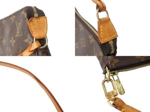 LOUIS VUITTON ルイヴィトン ポシェット アクセソワール アクセサリーポーチ M51980 モノグラム PVC レザー 美品 中古 65980