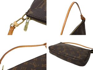 LOUIS VUITTON ルイヴィトン ポシェット アクセソワール アクセサリーポーチ M51980 モノグラム PVC レザー 美品 中古 65980