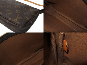 LOUIS VUITTON ルイヴィトン ポシェット アクセソワール アクセサリーポーチ M51980 モノグラム PVC レザー 美品 中古 65980