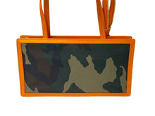 Load image into Gallery viewer, Christian Dior クリスチャンディオール ハンドバッグ カモフラージュ No.2 DIORELLA キャンバス カーキ オレンジ 美品 中古 65992