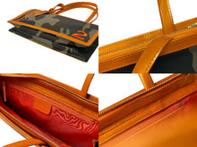 Load image into Gallery viewer, Christian Dior クリスチャンディオール ハンドバッグ カモフラージュ No.2 DIORELLA キャンバス カーキ オレンジ 美品 中古 65992