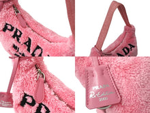画像をギャラリービューアに読み込む, 極美品 PRADA プラダ Re-Edition 2000 テリー ミニバッグ ワンショルダーバッグ 1NE515 トライアングルロゴ ピンク 中古 65999 