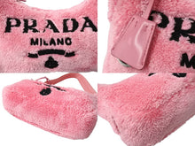 画像をギャラリービューアに読み込む, 極美品 PRADA プラダ Re-Edition 2000 テリー ミニバッグ ワンショルダーバッグ 1NE515 トライアングルロゴ ピンク 中古 65999 