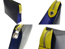 画像をギャラリービューアに読み込む, 極美品 LOUIS VUITTON ルイヴィトン クラッチバッグ ポシェット ヴォワヤージュ M67899 ブラック ネイビー 中古品 66000