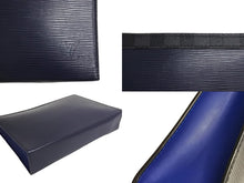 画像をギャラリービューアに読み込む, 極美品 LOUIS VUITTON ルイヴィトン クラッチバッグ ポシェット ヴォワヤージュ M67899 ブラック ネイビー 中古品 66000