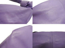 Load image into Gallery viewer, BOTTEGA VENETA ボッテガヴェネタ ダブルノット ミニハンドバッグ P01871360R カーフスキン パープル 美品 中古 66004