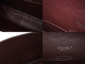 新品同様 CHANEL シャネル チェーンショルダーバッグ マトラッセ30 キャビアスキン Wフラップ A58600 ブラック シルバー 15番台 中古 66010