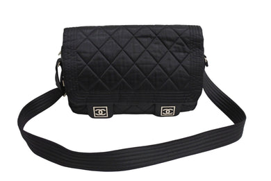 CHANEL シャネル メッセンジャーバッグ スポーツライン 10番台 ブラック 美品 中古 66014