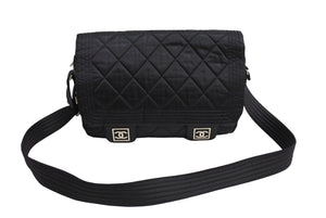 CHANEL シャネル メッセンジャーバッグ スポーツライン 10番台 ブラック 美品 中古 66014