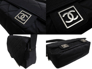 CHANEL シャネル メッセンジャーバッグ スポーツライン 10番台 ブラック 美品 中古 66014
