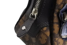 画像をギャラリービューアに読み込む, ChristianDior クリスチャンディオール ロマンティック トロッター ハンドバッグ PVC レザー ベロア ブラウン 美品 中古 66023