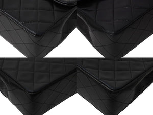 CHANEL シャネル ミニマトラッセ チェーンショルダー ショルダー 1番台 ラムスキン ブラック ゴールド金具 美品 中古 66028