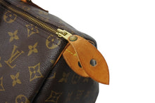 画像をギャラリービューアに読み込む, LOUIS VUITTON ルイヴィトン モノグラム スピーディ35 ハンドバッグ M41524 ブラウン 旧型 ロゴ 美品 中古 66042