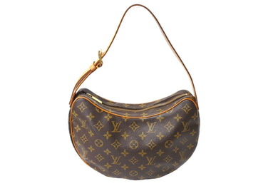 LOUIS VUITTON ルイヴィトン ショルダーバッグ クロワッサンMM M51512 モノグラムキャンバス ブラウン 美品 中古 66045