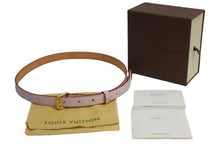 Load image into Gallery viewer, LOUIS VUITTON ルイヴィトン ベルト サンチュール ピンク サイズ80/32 M9273W ゴールド金具 美品 中古 66066