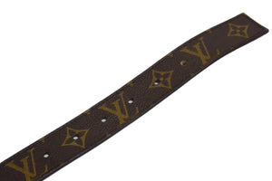 LOUIS VUITTON ルイヴィトン サンチュール LV カット ベルト ブラウン モノグラムキャンバス サイズ75/30 M6887 ゴールド金具 美品 中古 66067