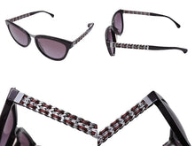 Load image into Gallery viewer, CHANEL シャネル サングラス 5361-Q-A アイウェア サイズ55□19 140 ワインレッド シルバー金具 美品 中古 66069