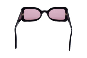 CHANEL シャネル ココマーク サングラス ブラック パープル アイウェア 眼鏡 ロゴ 05977 ゴールド金具 美品 中古 66070