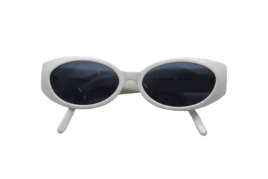 GUCCI グッチ GG サングラス ホワイト アイウェア 白 小物 眼鏡 ロゴ 56□16 GG2196 シルバー金具 中古 66073