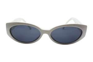 GUCCI グッチ GG サングラス ホワイト アイウェア 白 小物 眼鏡 ロゴ 56□16 GG2196 シルバー金具 中古 66073