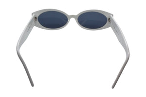GUCCI グッチ GG サングラス ホワイト アイウェア 白 小物 眼鏡 ロゴ 56□16 GG2196 シルバー金具 中古 66073