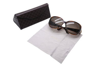 極美品 GUCCI グッチ サングラス サイズ61□15 110 ブラウン ゴールド金具 鼈甲カラー GG 3726/F/S Q18HA 中古 66074 