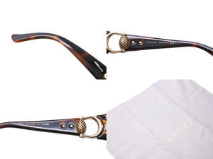 極美品 GUCCI グッチ サングラス サイズ61□15 110 ブラウン ゴールド金具 鼈甲カラー GG 3726/F/S Q18HA 中古 66074 
