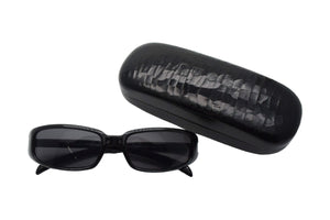 極美品 GUCCI グッチ スクエア サングラス ブラック 黒 アイウェア 眼鏡 ロゴ 55☐17 GG1188 シルバー金具 中古 66075 