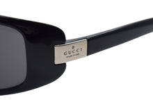 画像をギャラリービューアに読み込む, 極美品 GUCCI グッチ スクエア サングラス ブラック 黒 アイウェア 眼鏡 ロゴ 55☐17 GG1188 シルバー金具 中古 66075 