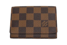 Load image into Gallery viewer, 極美品 LOUIS VUITTON ルイヴィトン アンヴェロップ カルト ドゥ ヴィジット カードケース N62920 ダミエ ブラウン 中古 66077