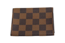 Load image into Gallery viewer, 極美品 LOUIS VUITTON ルイヴィトン アンヴェロップ カルト ドゥ ヴィジット カードケース N62920 ダミエ ブラウン 中古 66077