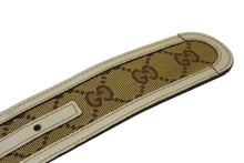 Load image into Gallery viewer, GUCCI グッチ ベルト インターロッキング GGバックルベルト 214351 サイズ95 ベージュ ホワイト ゴールド金具 美品 中古 66079
