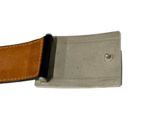 Load image into Gallery viewer, LOUIS VUITTON ルイヴィトン サンチュール ジーンズ ベルト M6812 サイズ90/36 シルバー金具 ブラック 良品 中古 66081