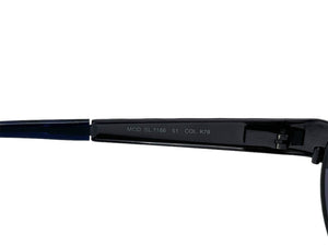 FENDI フェンディ サングラス 眼鏡 ペカンロゴ カラーレンズ メタル SL7166 サイズ51 ネイビー 美品 中古 66083