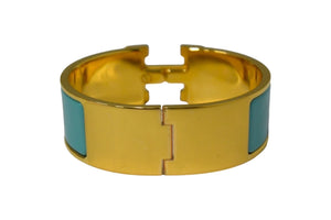 極美品 HERMES エルメス クリクラックPM ブレスレット バングル ゴールド金具 メタル 中古 66088