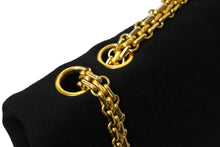 Load image into Gallery viewer, CHANEL シャネル チェーンショルダー バッグ ココマーク 0番台 ブラック A3656 マトラッセ コットン ゴールド金具 中古 66090
