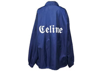 Load image into Gallery viewer, CELINE セリーヌ バイエディスリマン バックロゴロングコーチジャケットブルゾン 2W864495M サイズ52 ネイビー 美品 中古 66094