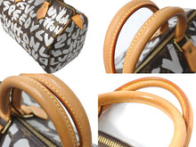 画像をギャラリービューアに読み込む, LOUIS VUITTON ルイヴィトン スピーディ30 ハンドバッグ M92195 モノグラム グラフィティホワイト PVC レザー 美品 中古 66096