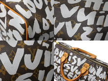 Load image into Gallery viewer, LOUIS VUITTON ルイヴィトン スピーディ30 ハンドバッグ M92195 モノグラム グラフィティホワイト PVC レザー 美品 中古 66096