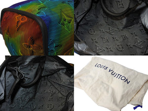 新品同様 LOUIS VUITTON ルイヴィトン キーポルバンドリエールリバーシブル50 M44939 ボストンバッグ グレー 中古 66100