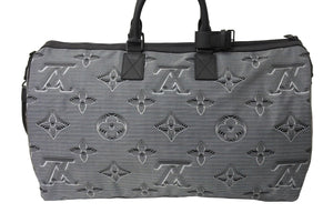 新品同様 LOUIS VUITTON ルイヴィトン キーポルバンドリエールリバーシブル50 M44939 ボストンバッグ グレー 中古 66100